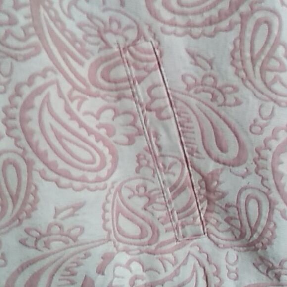 Bomber Pink, Victoria Beckham Lined Blush Paisley Bomber Jacket M - Picture 4 of 8